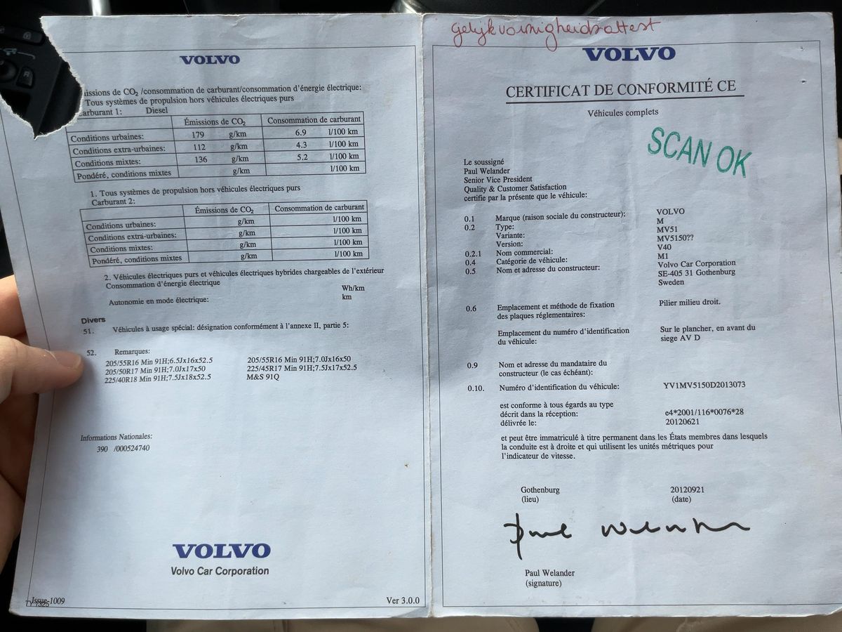 Volvo V40 d'occasion