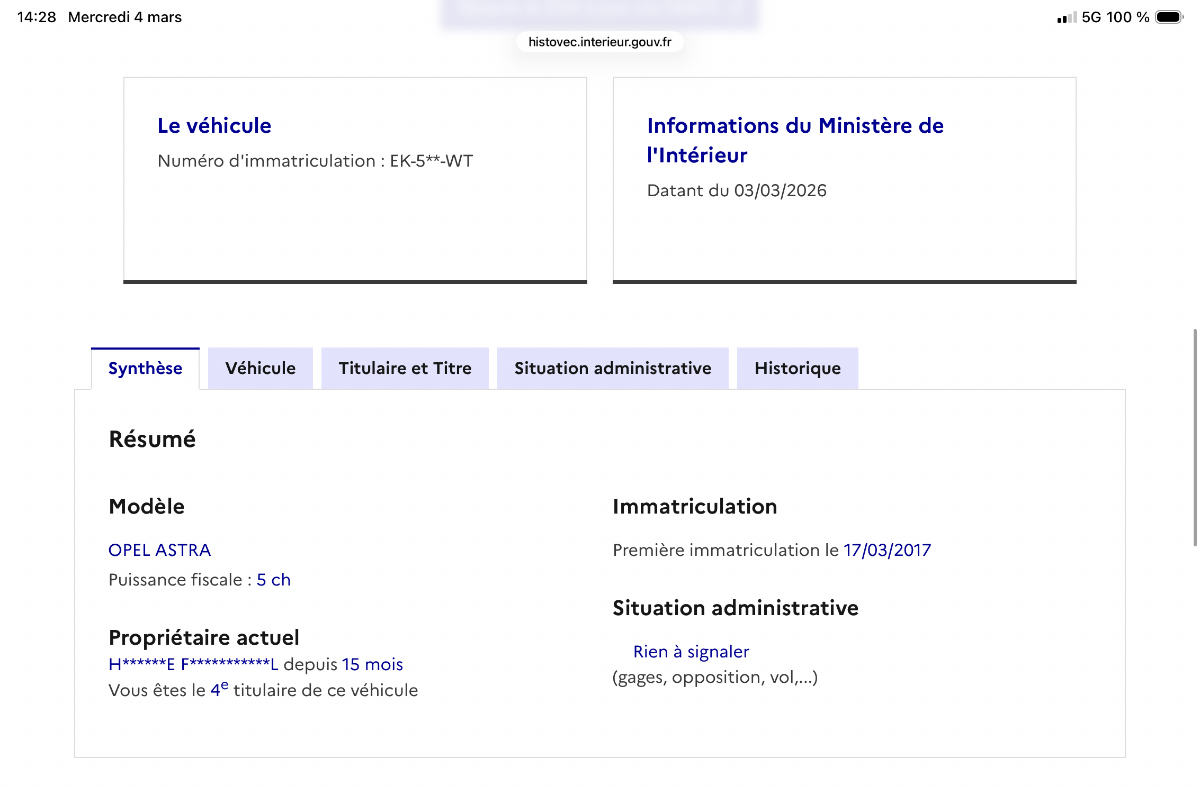 Opel Astra d'occasion