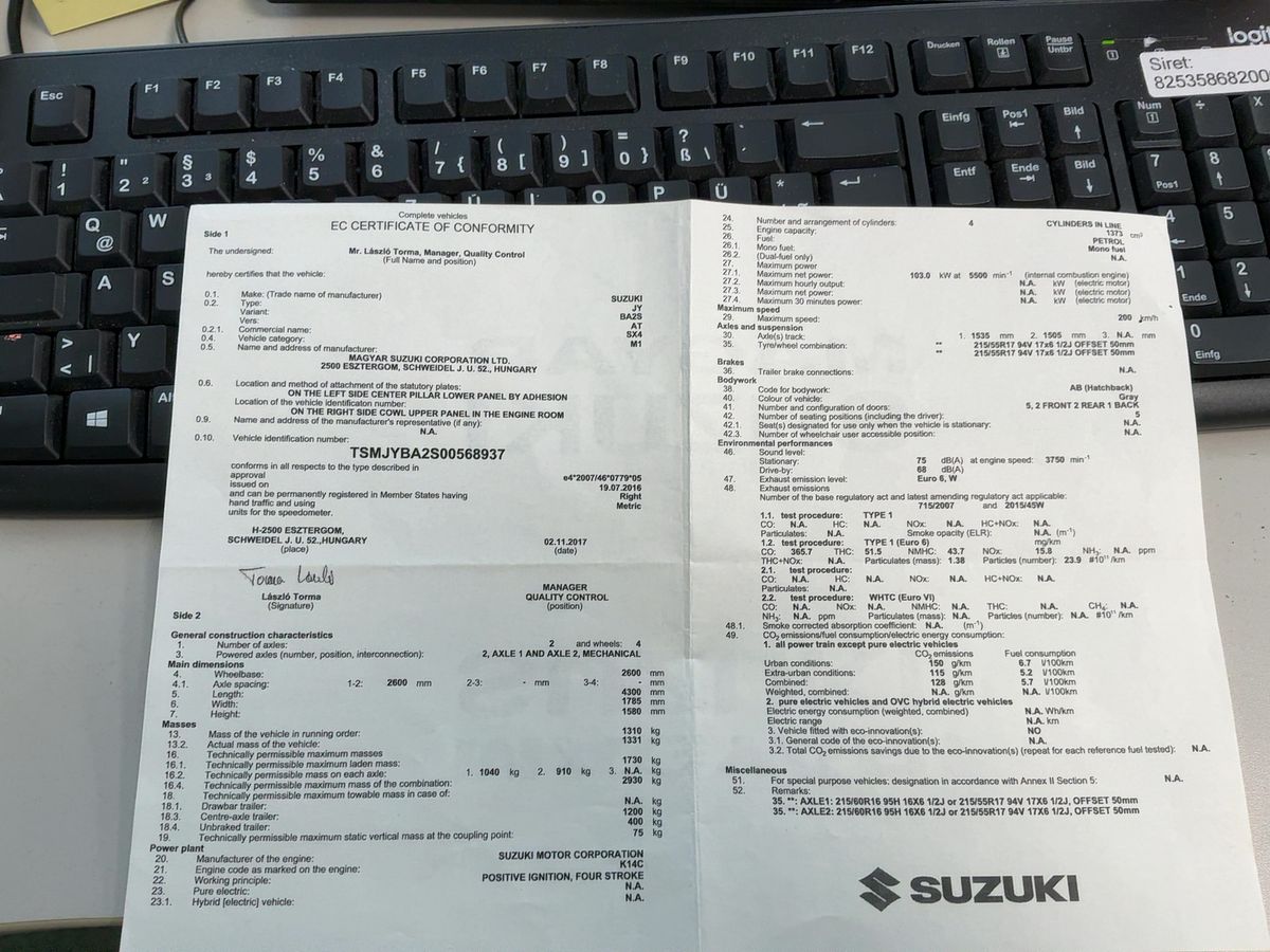 Suzuki SX4 d'occasion