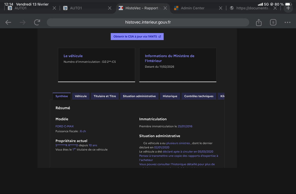 Ford C-Max d'occasion