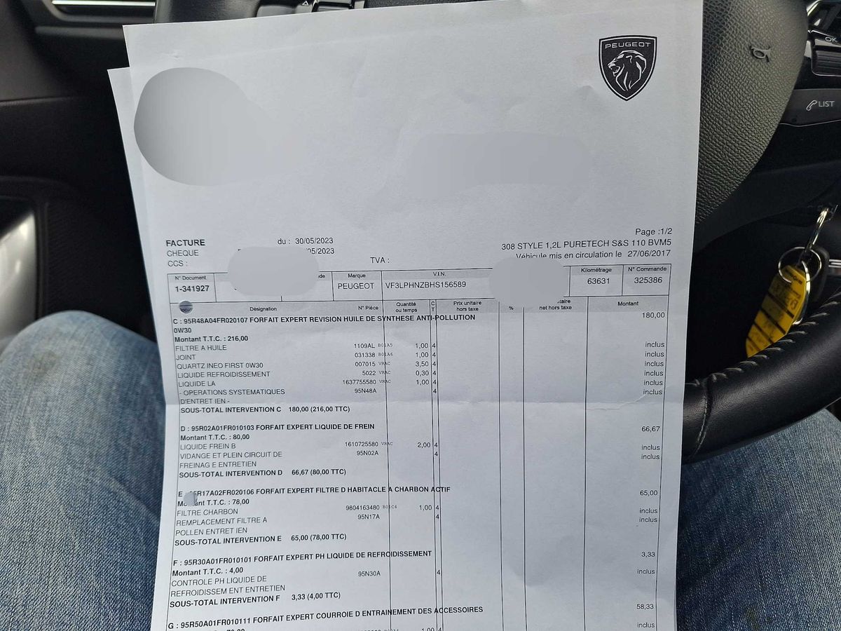 Peugeot 308 d'occasion