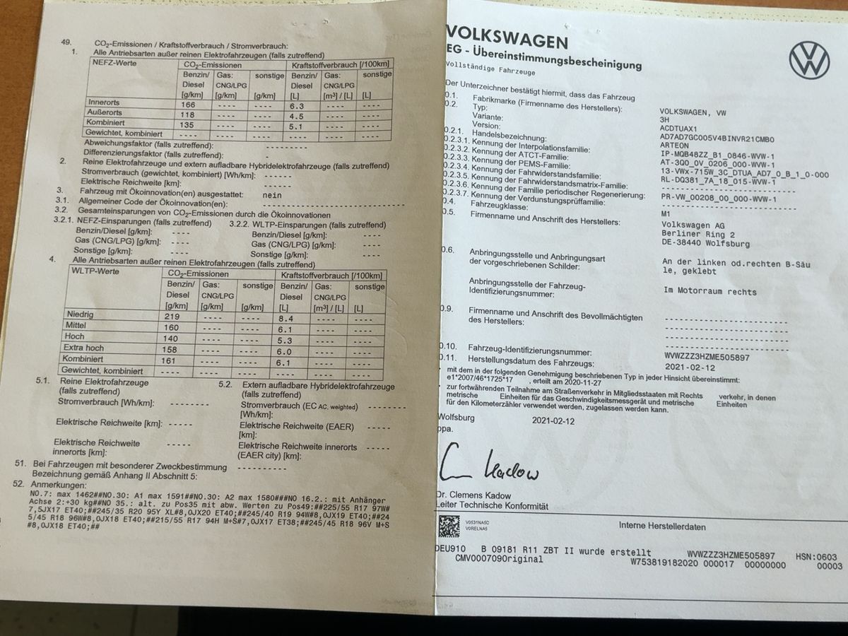 Volkswagen Arteon d'occasion