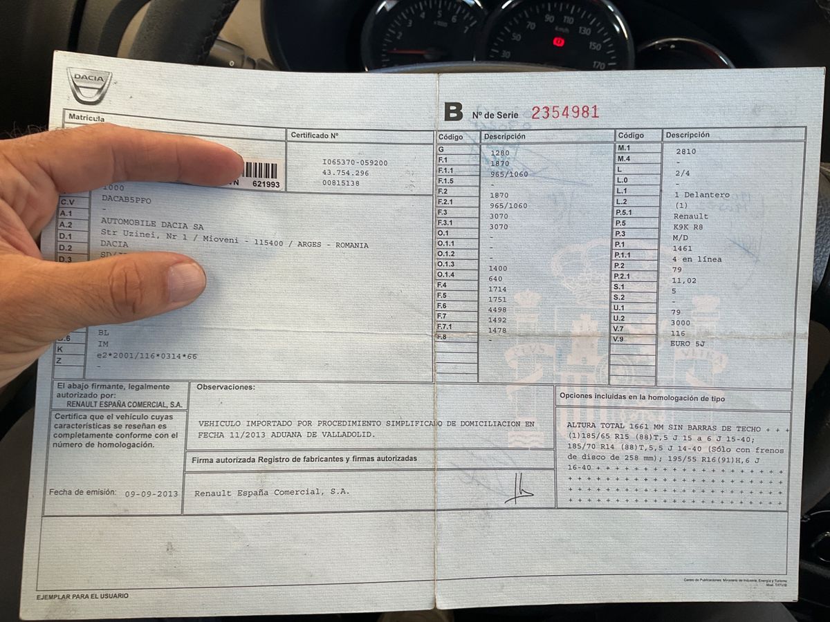 Dacia Lodgy 1.5 dCi Diesel Laureate