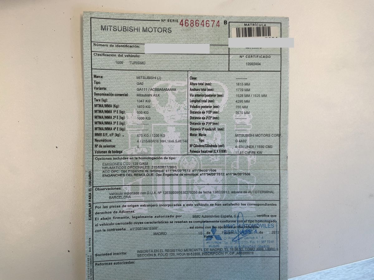 Mitsubishi ASX d'occasion