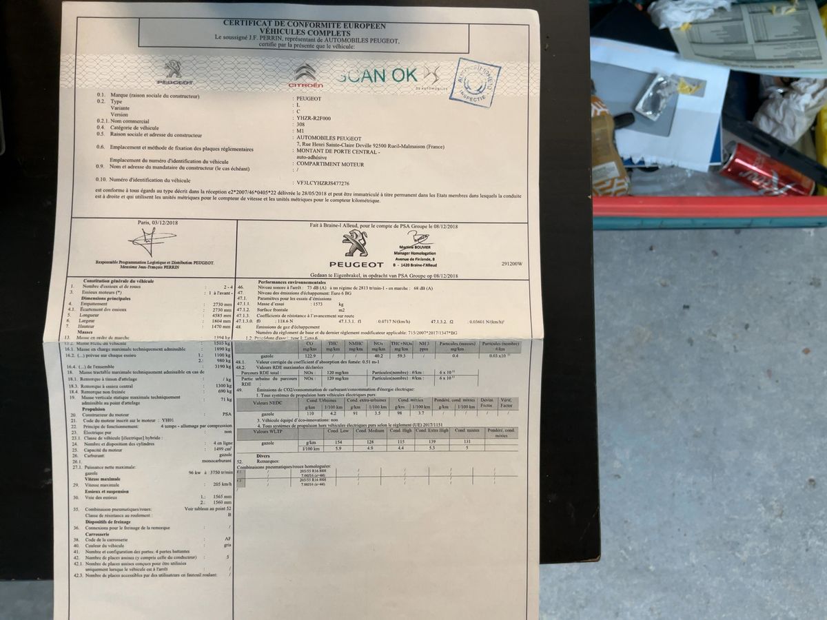 Peugeot 308 d'occasion