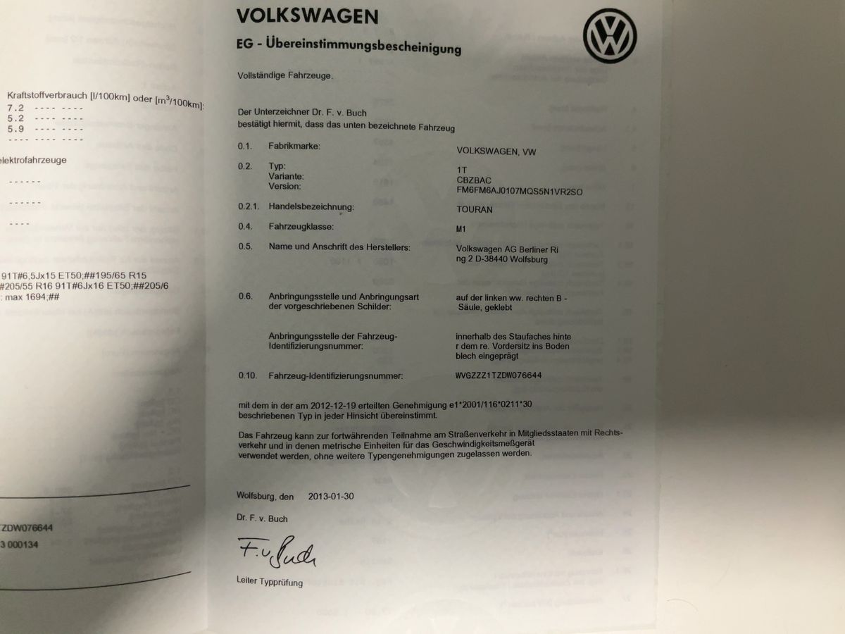 Volkswagen Touran d'occasion