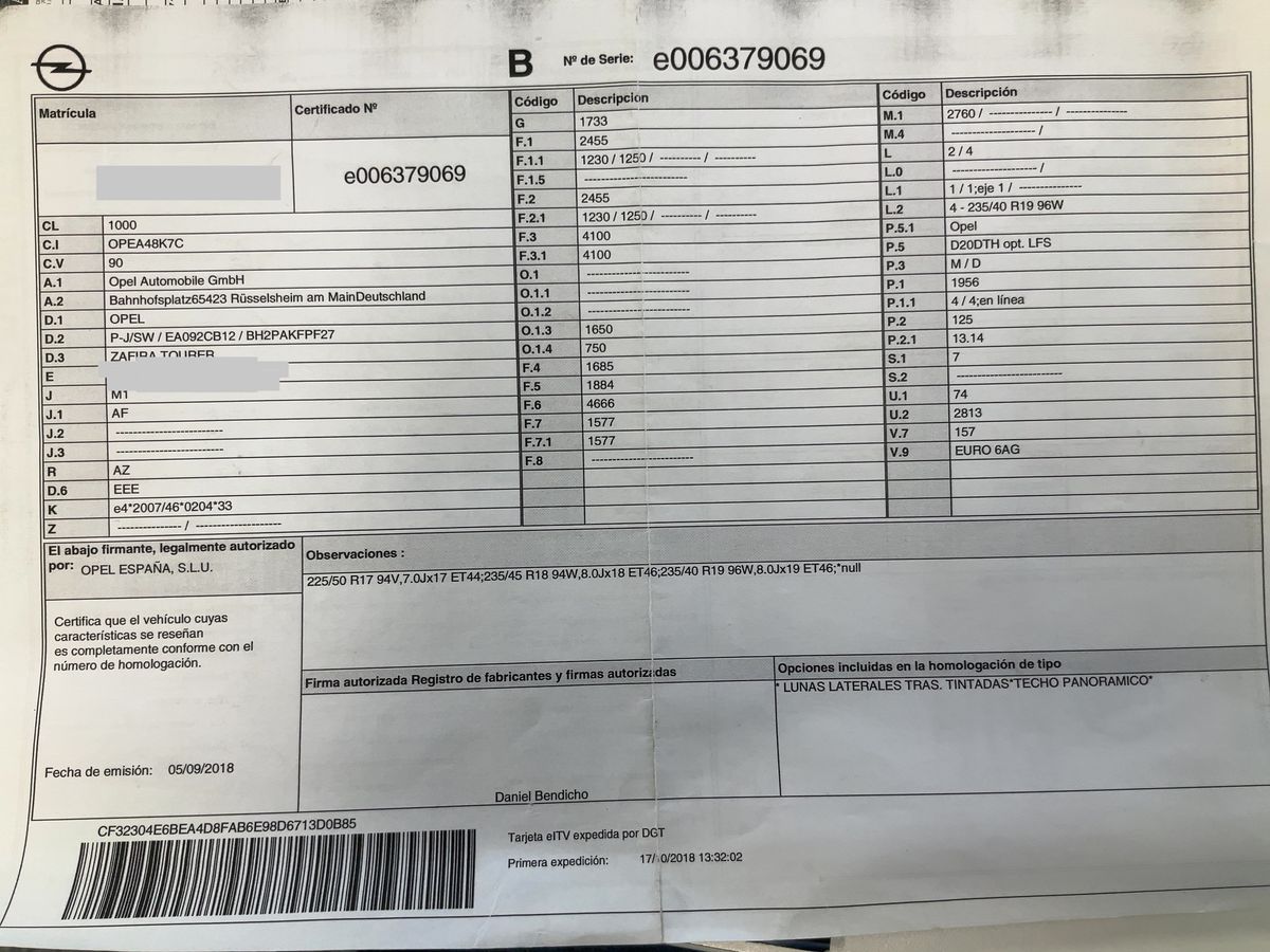 Opel Zafira d'occasion