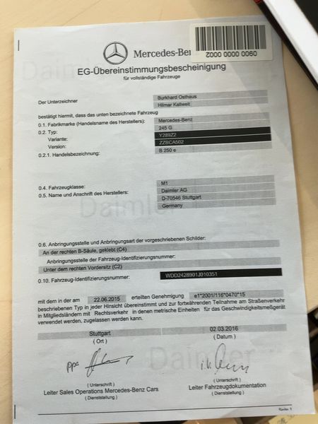 Mercedes-Benz B-Klasse B 250e Electric Drive Standard 2016 – снимка 22