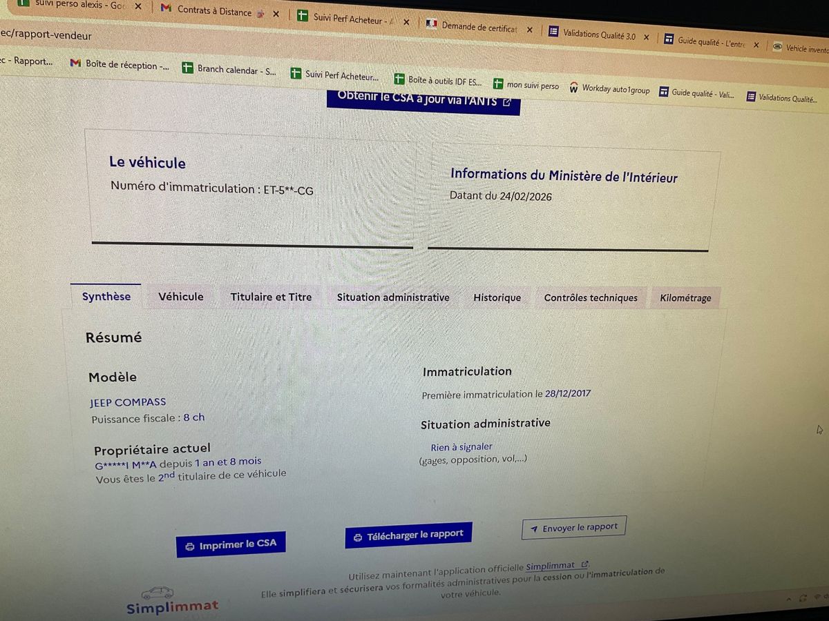 Jeep Compass d'occasion