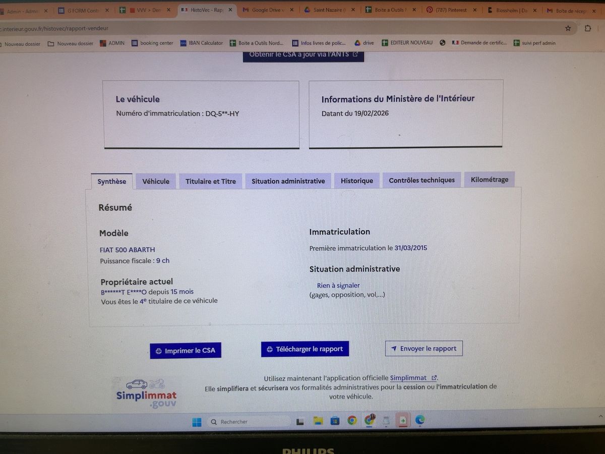 Abarth 595 d'occasion