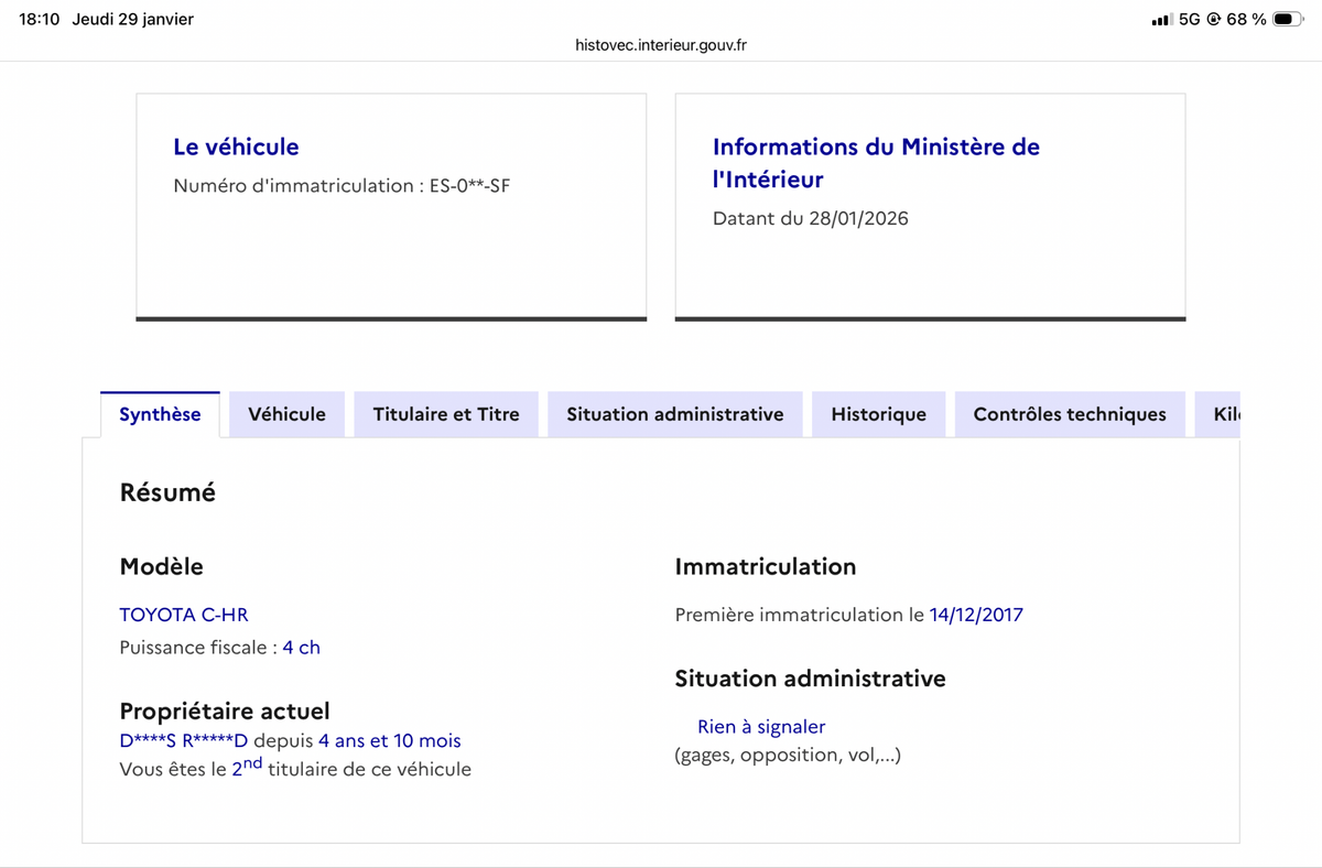 Toyota C-HR d'occasion