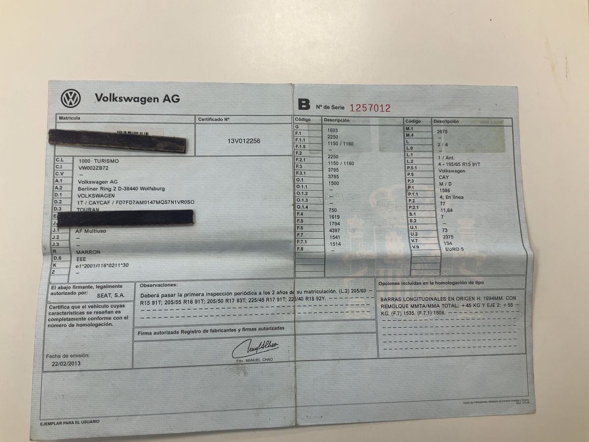 Volkswagen Touran d'occasion