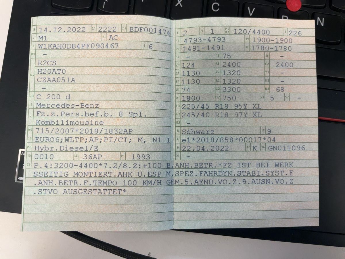 Mercedes-Benz C-Klasse C 200 d Mild-Hybrid T AMG Line