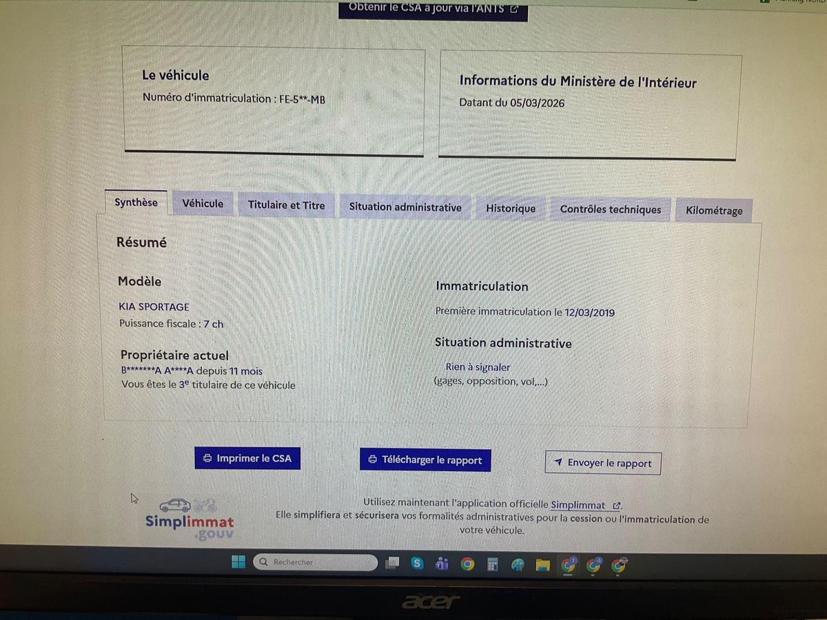 Kia Sportage d'occasion