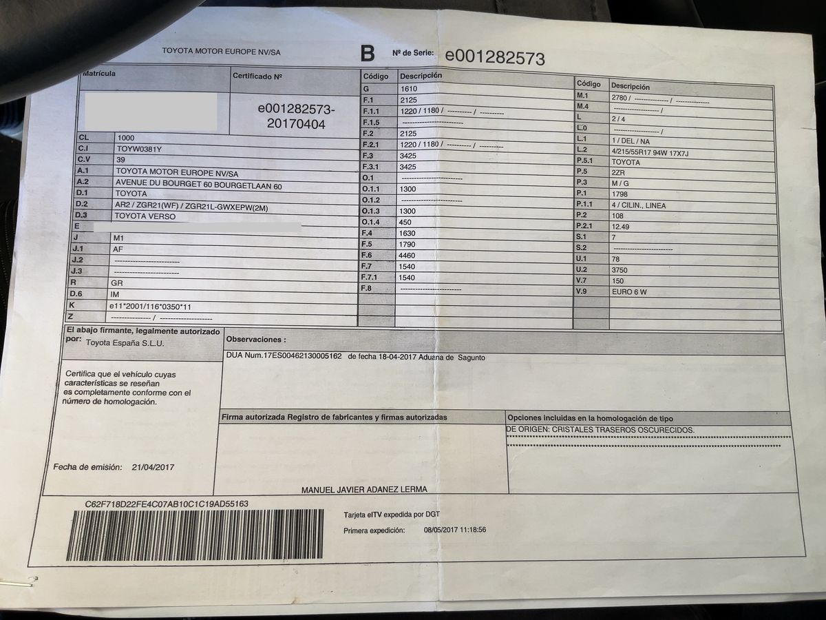 Toyota Verso d'occasion