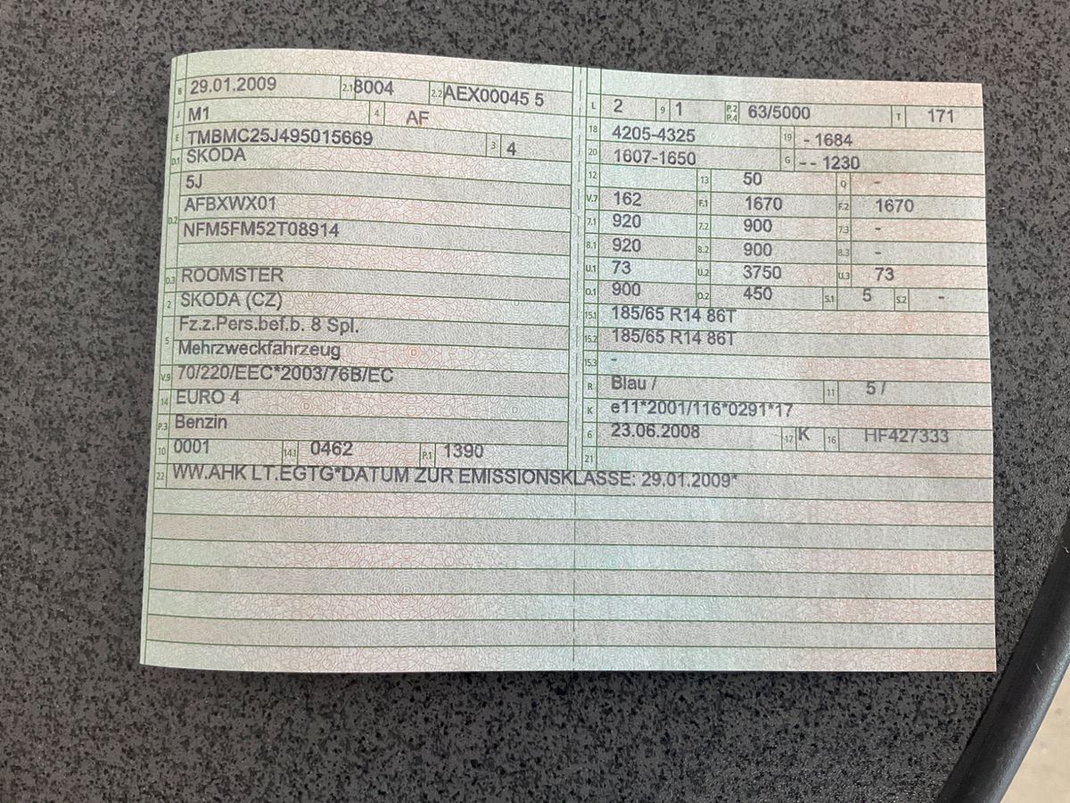 Skoda Roomster d'occasion