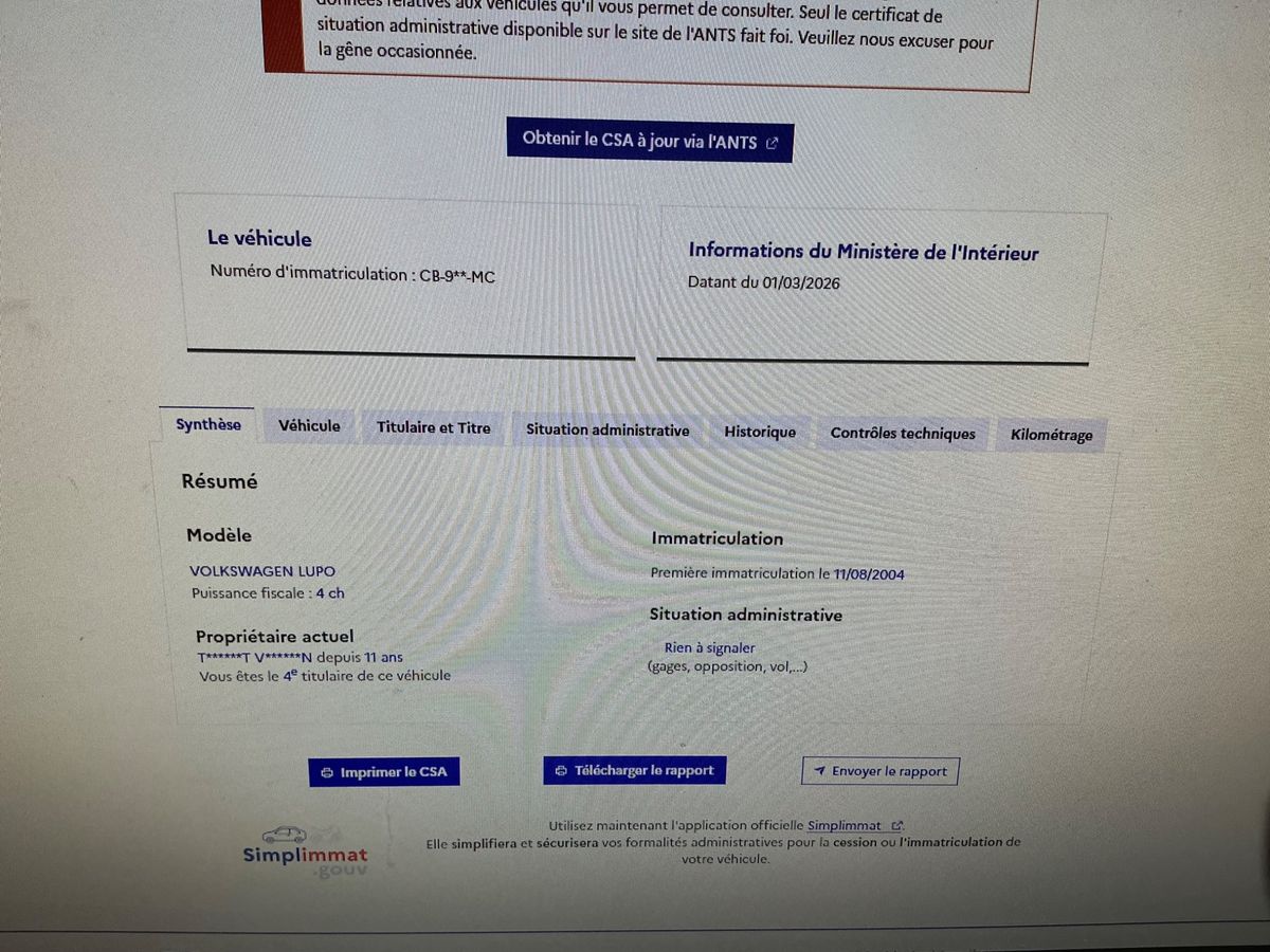 Volkswagen Lupo d'occasion