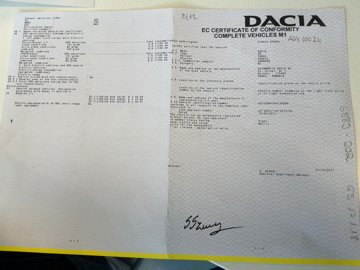 Dacia Sandero 0.9 TCe Laureate