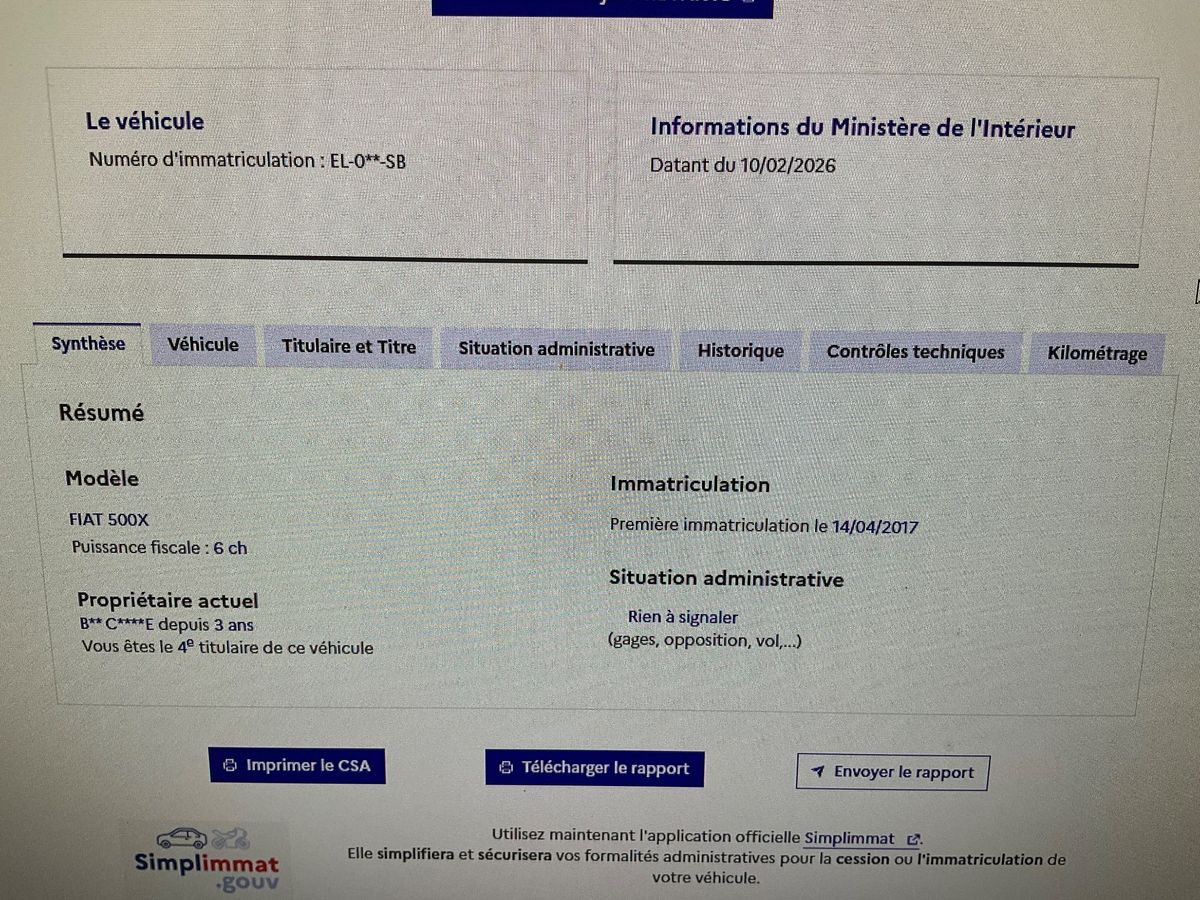 Fiat 500X d'occasion