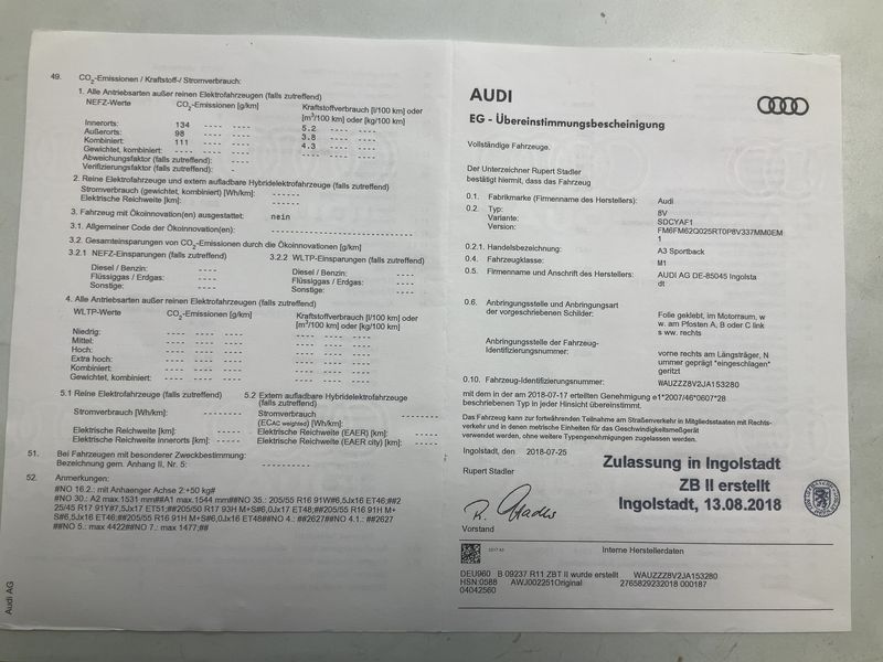 Audi A3 Sportback 2.0 TDI Sport — zdjęcie 16
