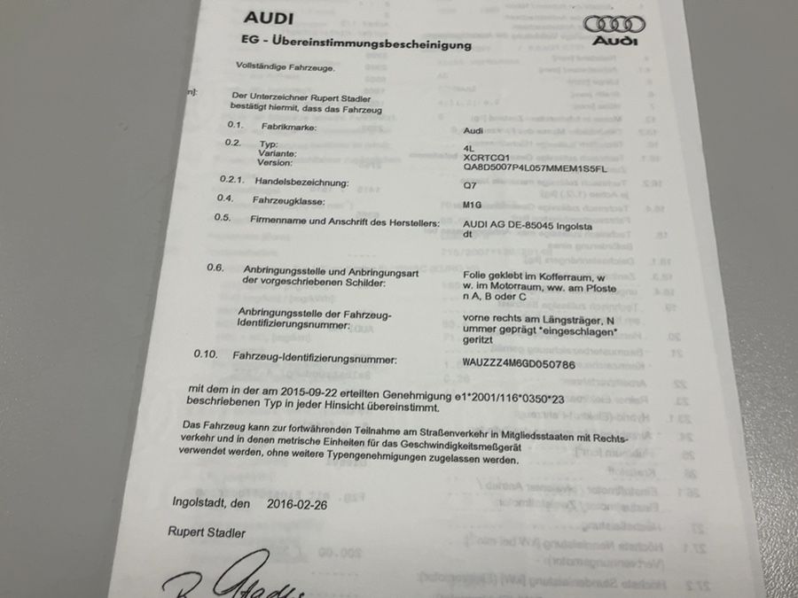 Audi Q7 3.0 V6 TDI quattro