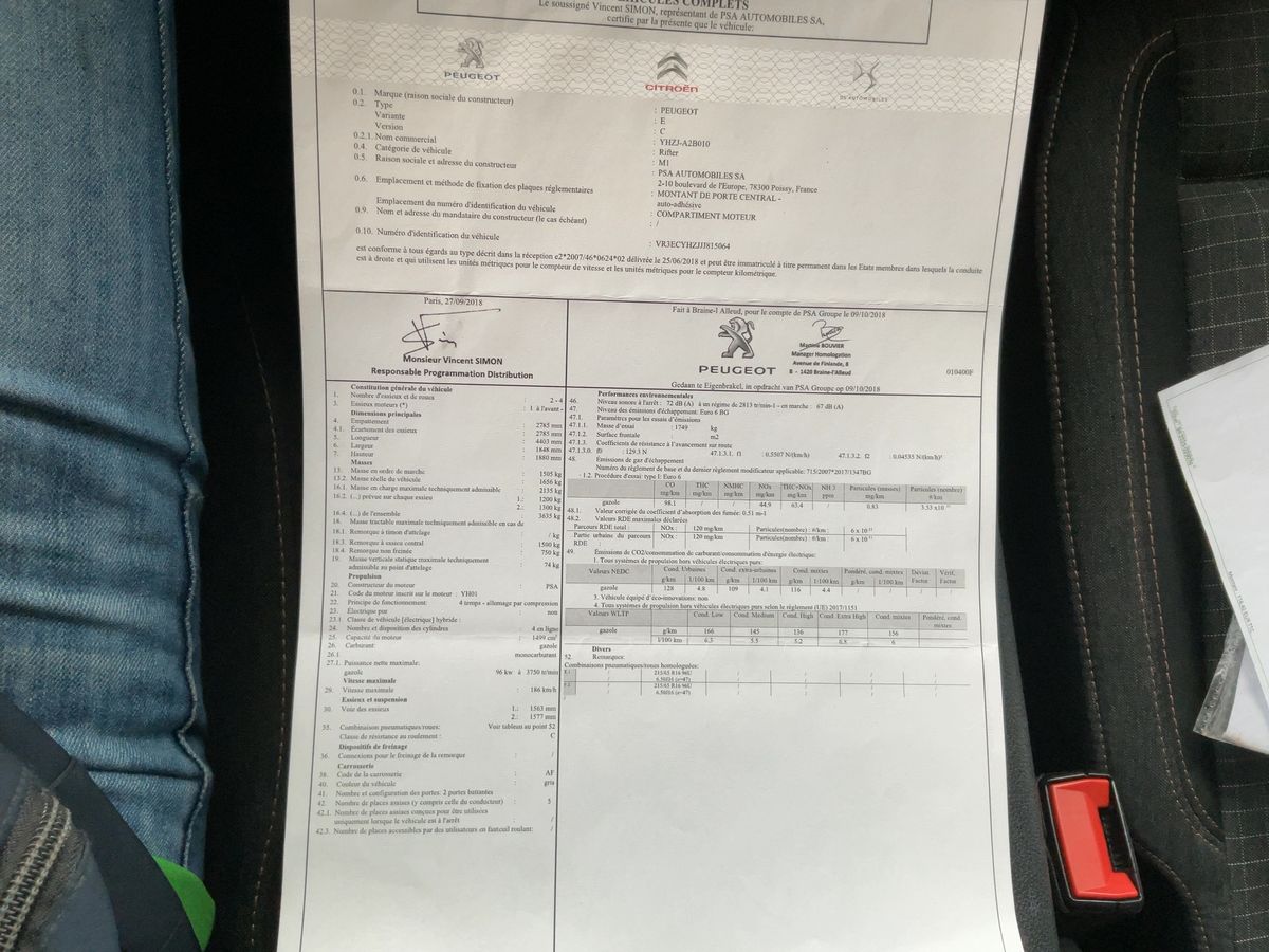 Peugeot Rifter d'occasion