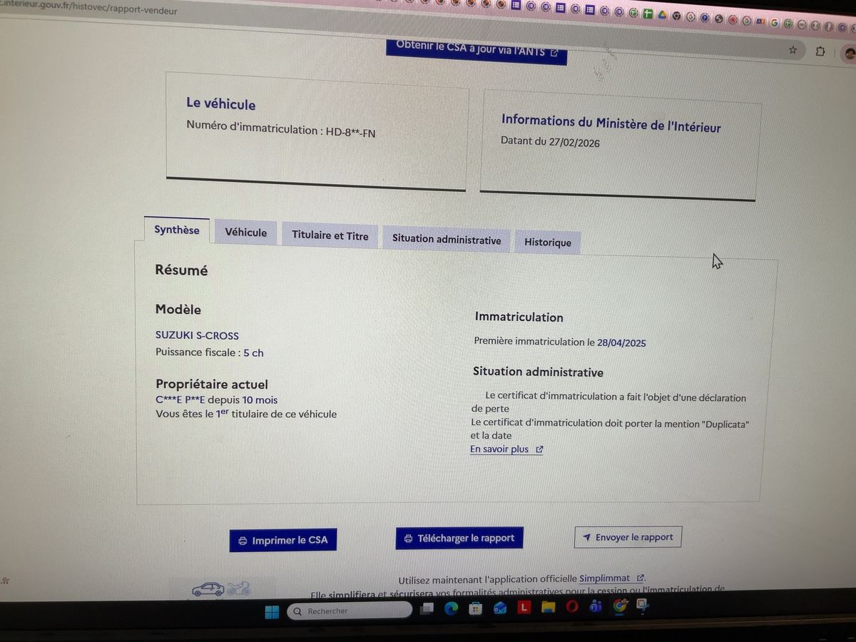 Suzuki S-Cross d'occasion