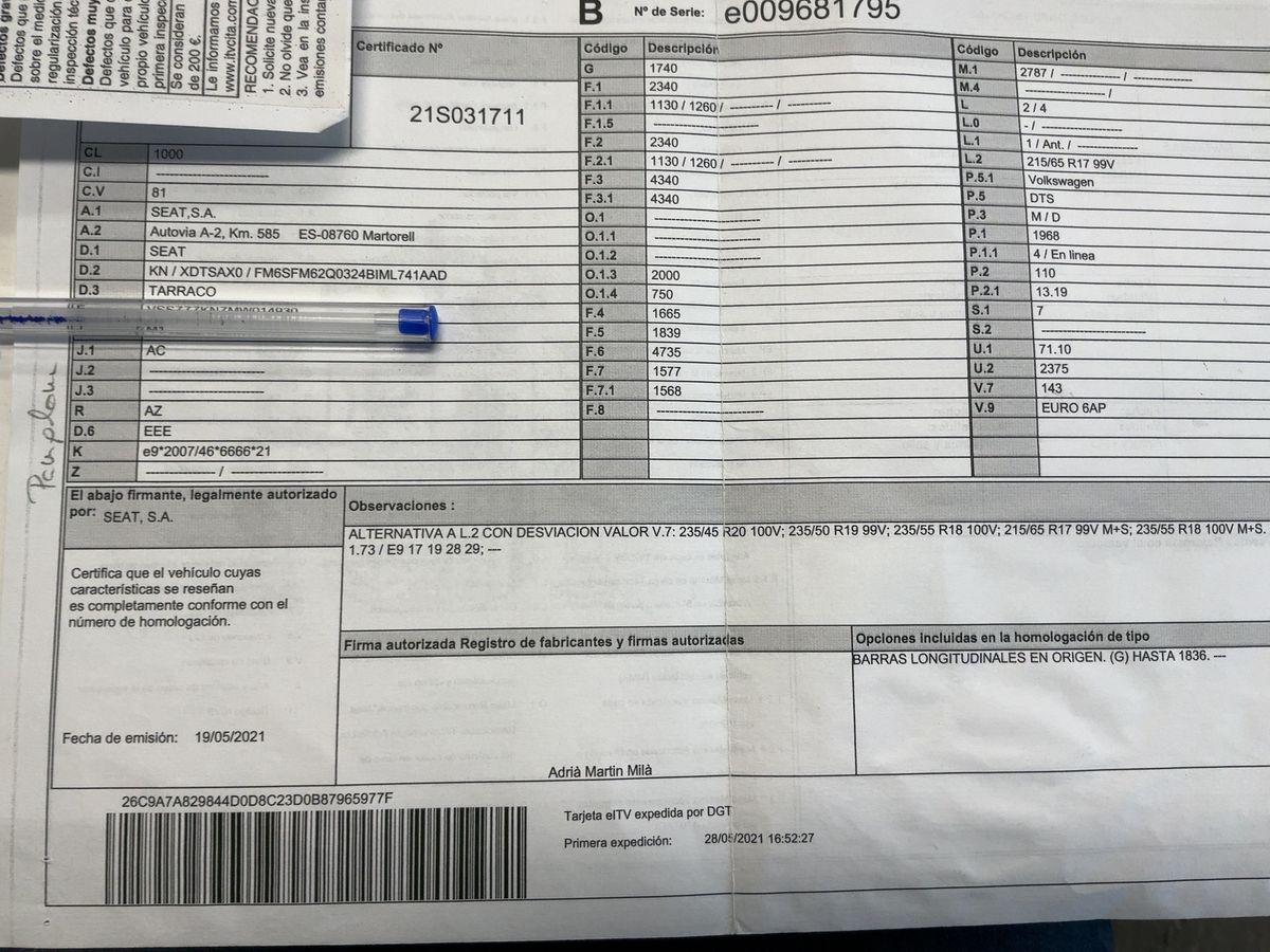 Seat Tarraco d'occasion