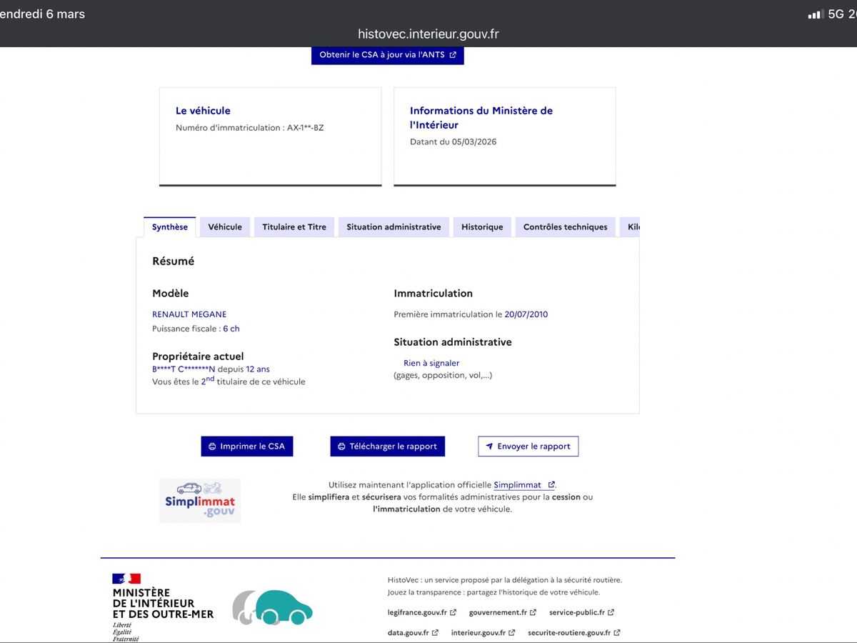 Renault Megane d'occasion