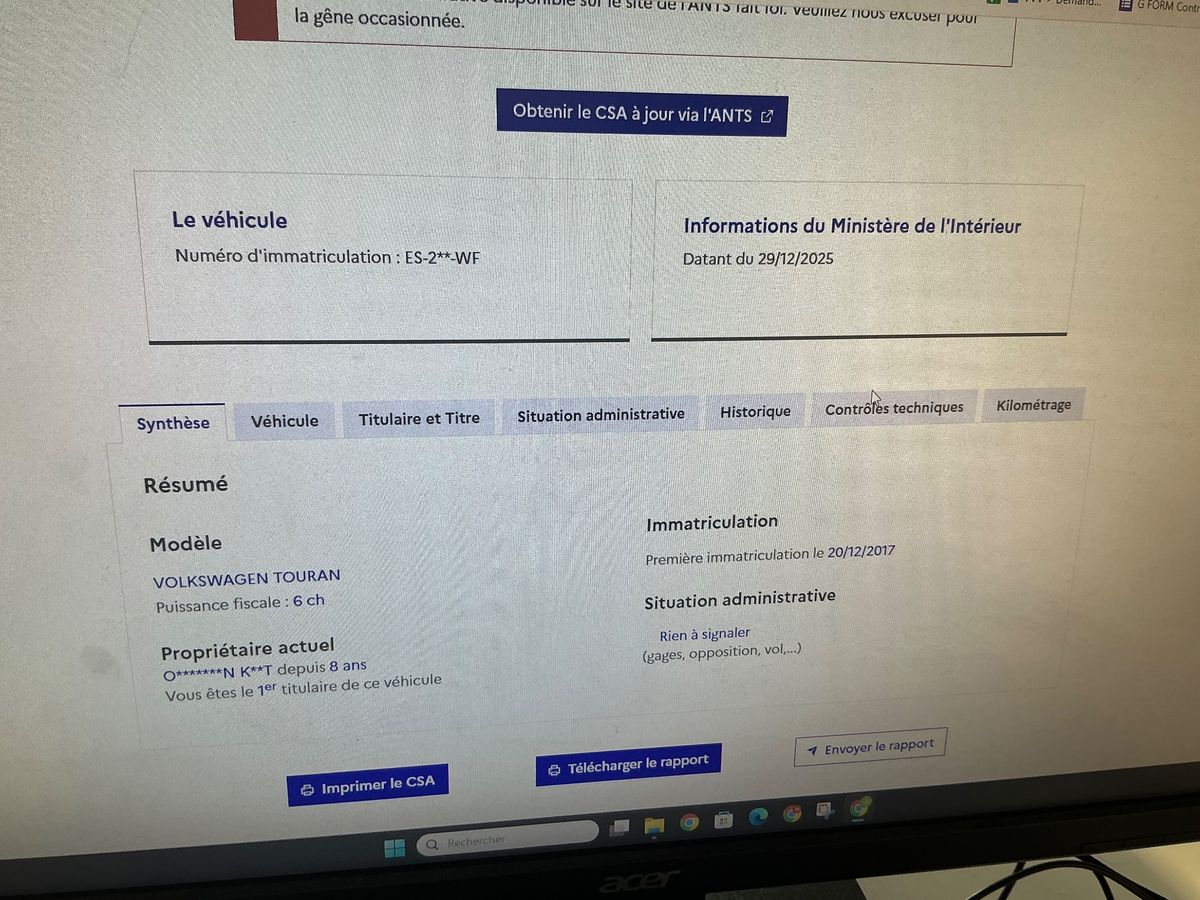 Volkswagen Touran d'occasion