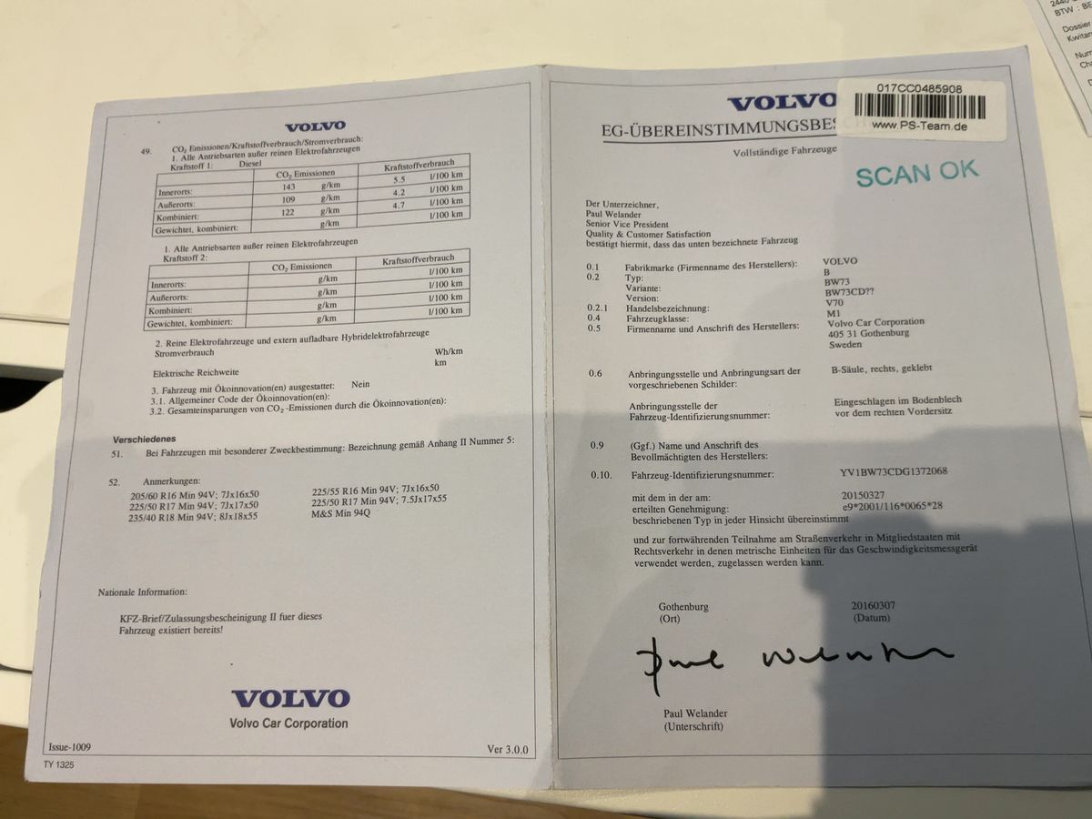 Volvo V70 d'occasion