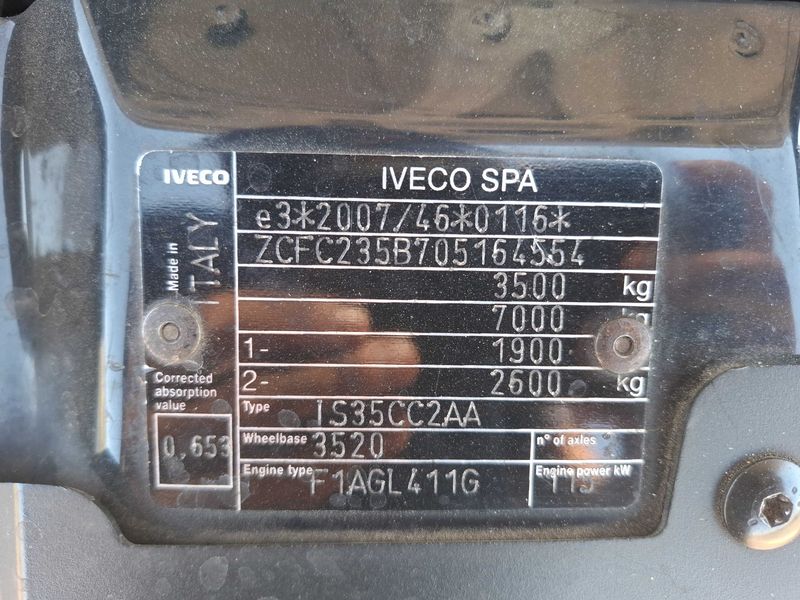 Iveco Daily 2.3 Diesel HKa 35 C V Radstand 3520 L — zdjęcie 15