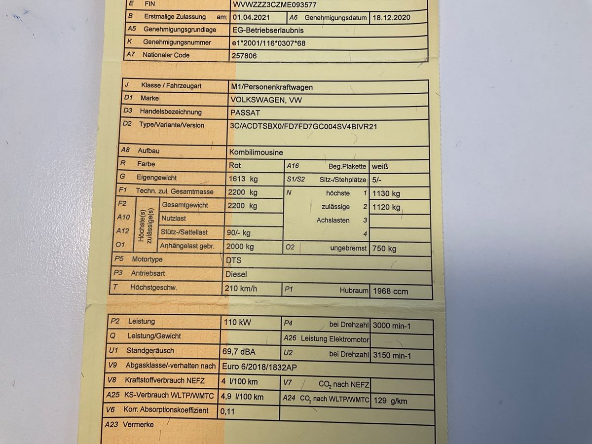 Volkswagen Passat 2.0 TDI Business