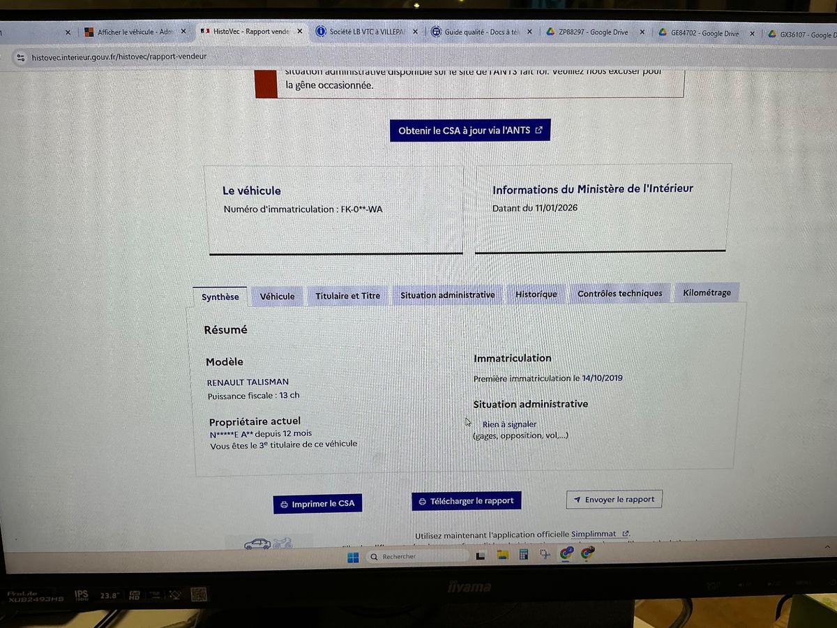 Renault Talisman d'occasion