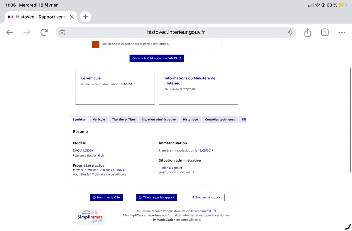 Dacia Lodgy d'occasion