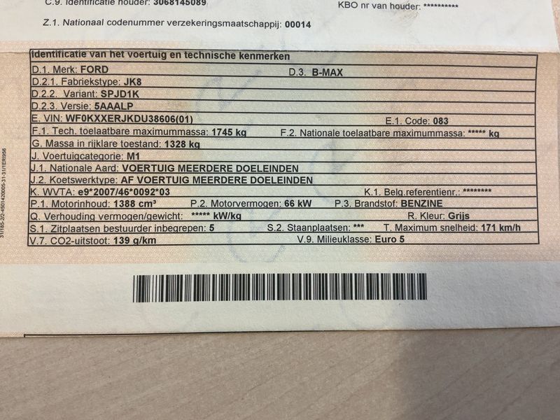 Ford B-Max 1.4 Trend — zdjęcie 15