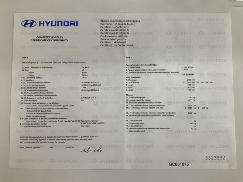 Hyundai IONIQ 1.6 Hybrid Style — zdjęcie 16