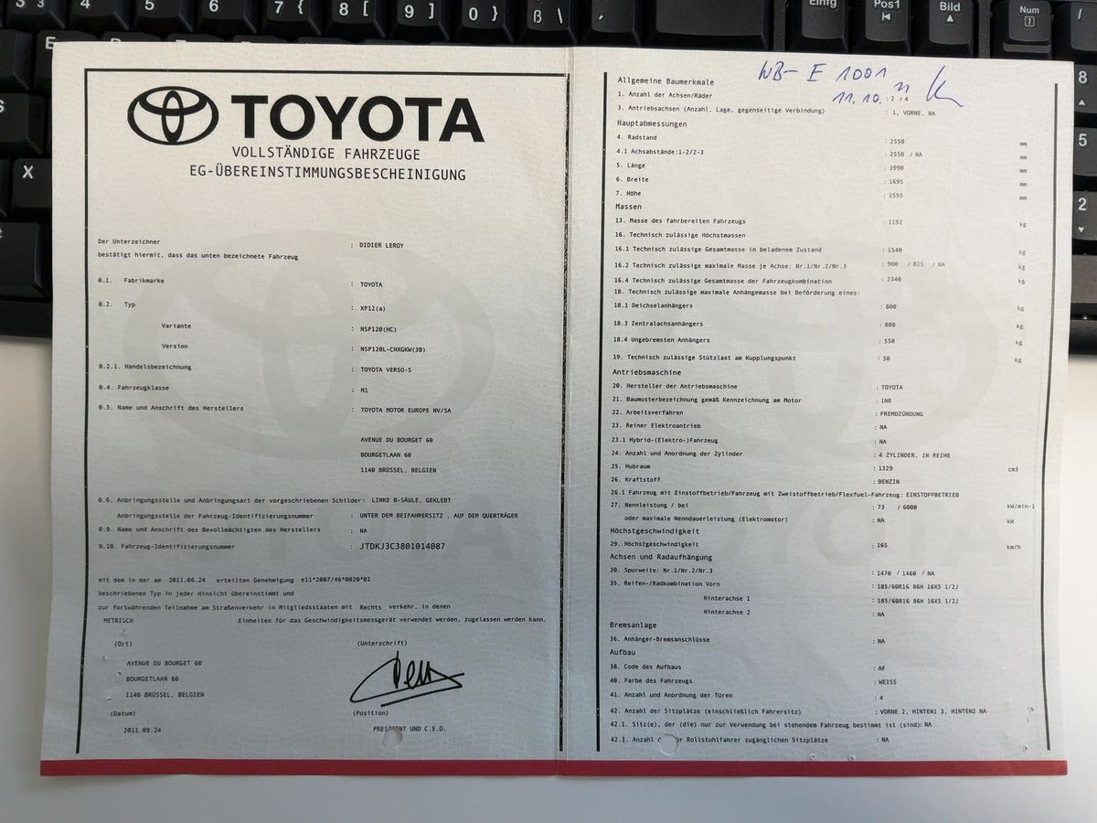 Toyota Verso-S 1.33 Dual VVT-i Club