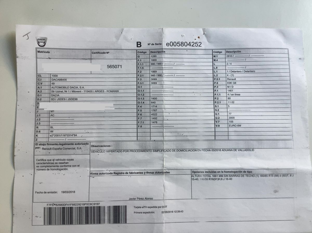 Dacia Lodgy d'occasion