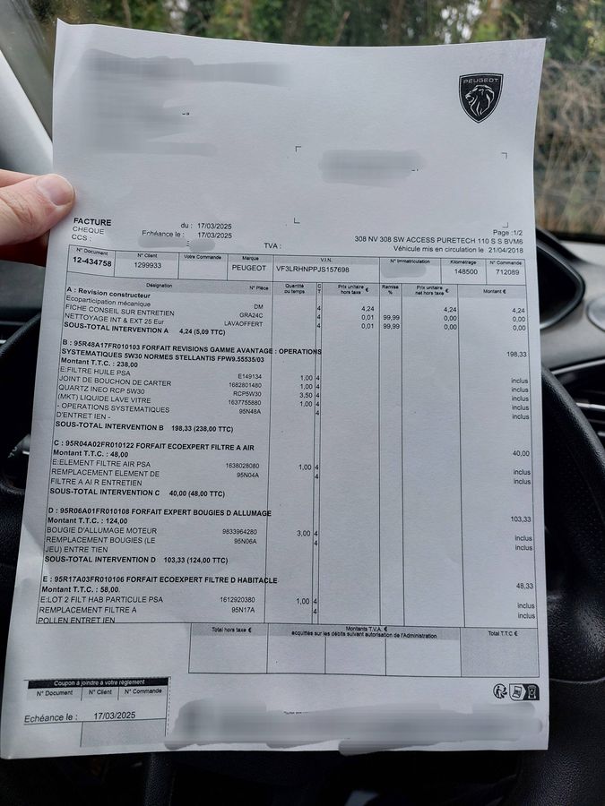 Peugeot 308 d'occasion