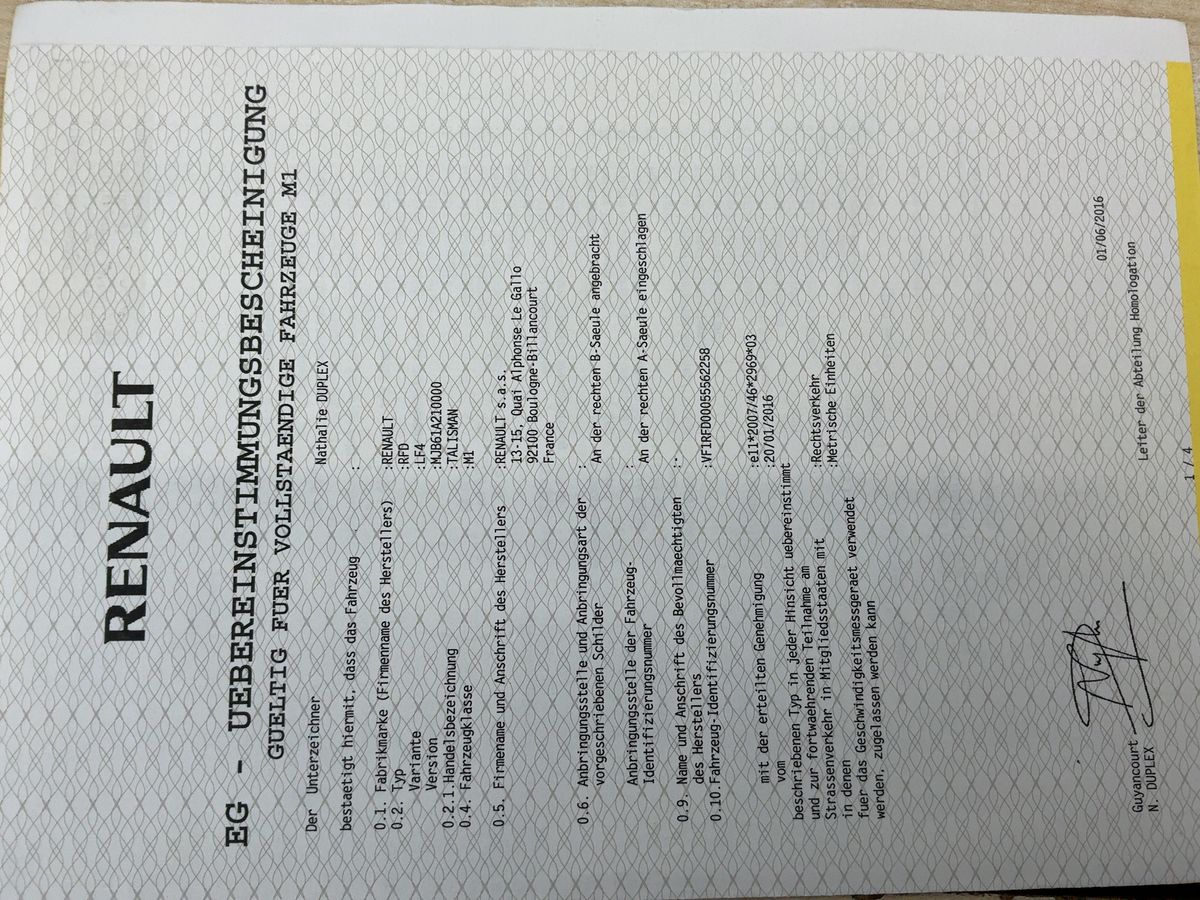 Renault Talisman d'occasion