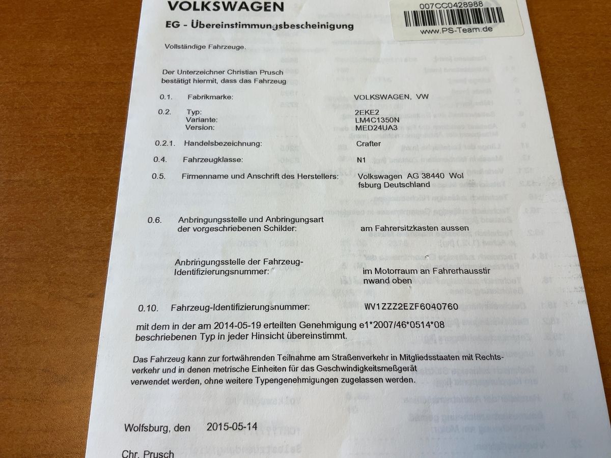 Volkswagen Crafter d'occasion