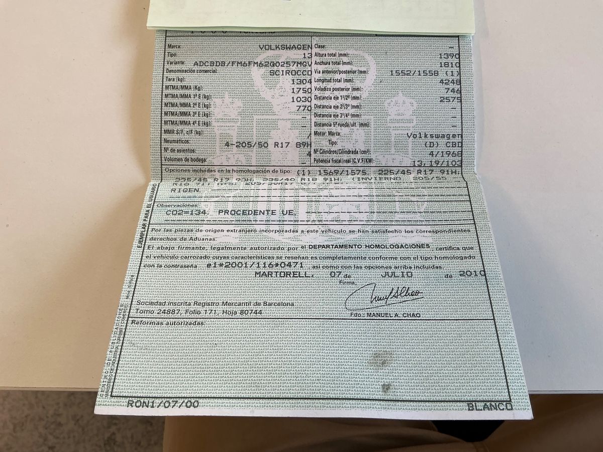 Volkswagen Scirocco 2.0 TDI