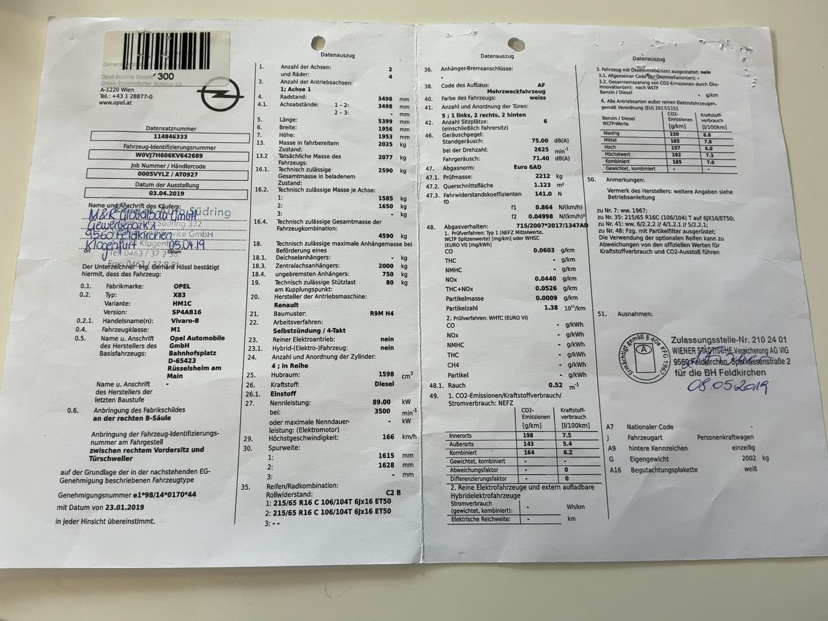 Opel Vivaro d'occasion