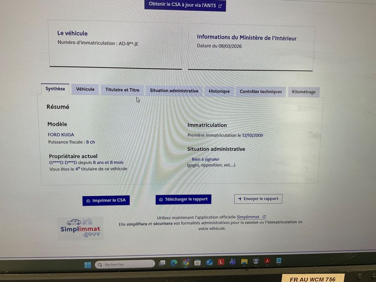 Ford Kuga d'occasion