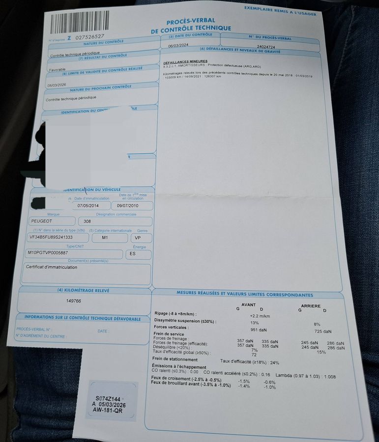 Peugeot 308 1.6 THP Feline