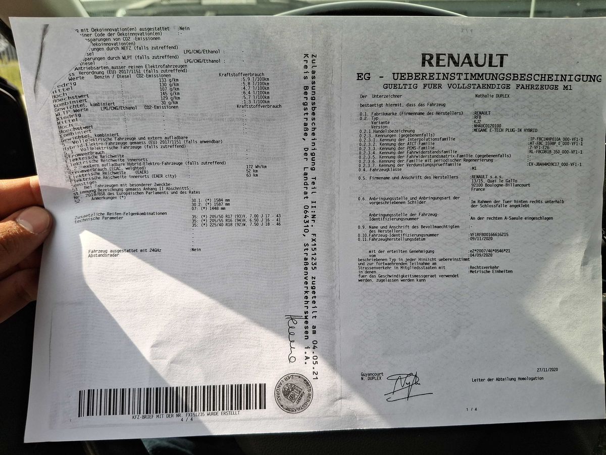 Renault Megane 1.6 E-Tech Hybrid Intens
