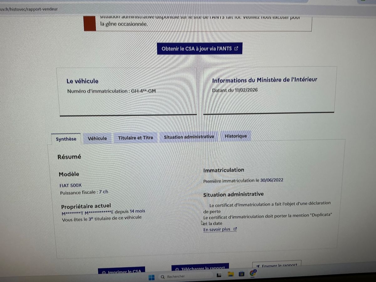 Fiat 500X d'occasion