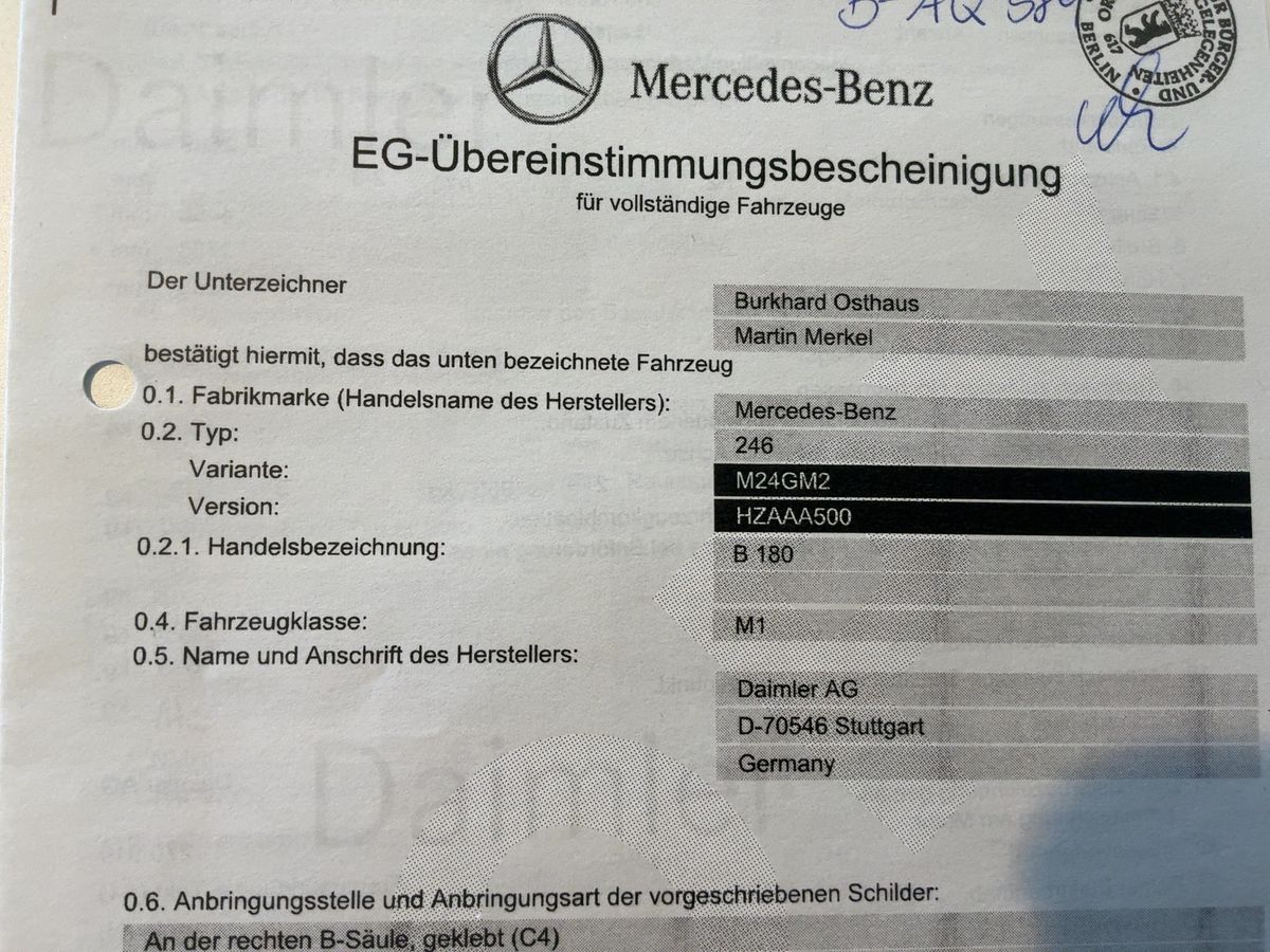 Mercedes-Benz B-Klasse d'occasion