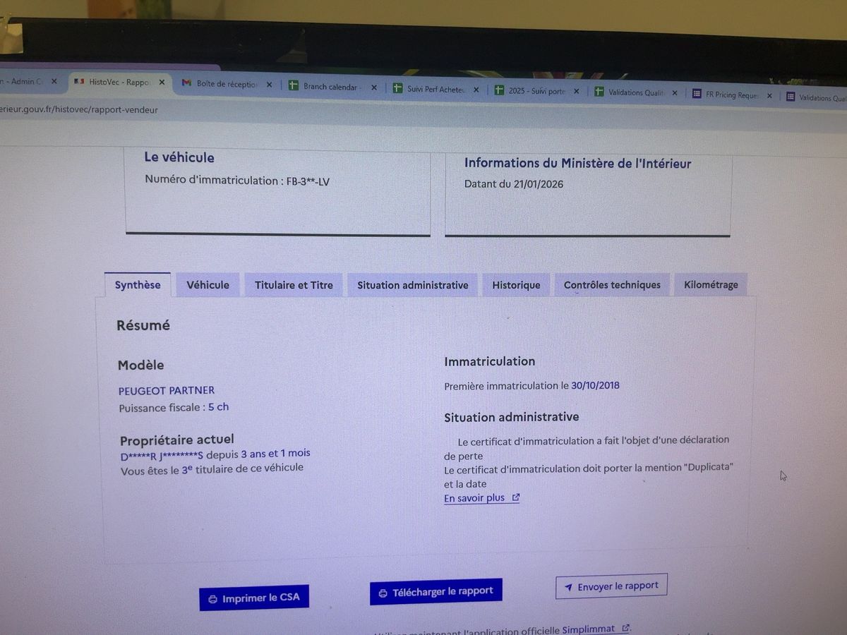 Peugeot Partner d'occasion